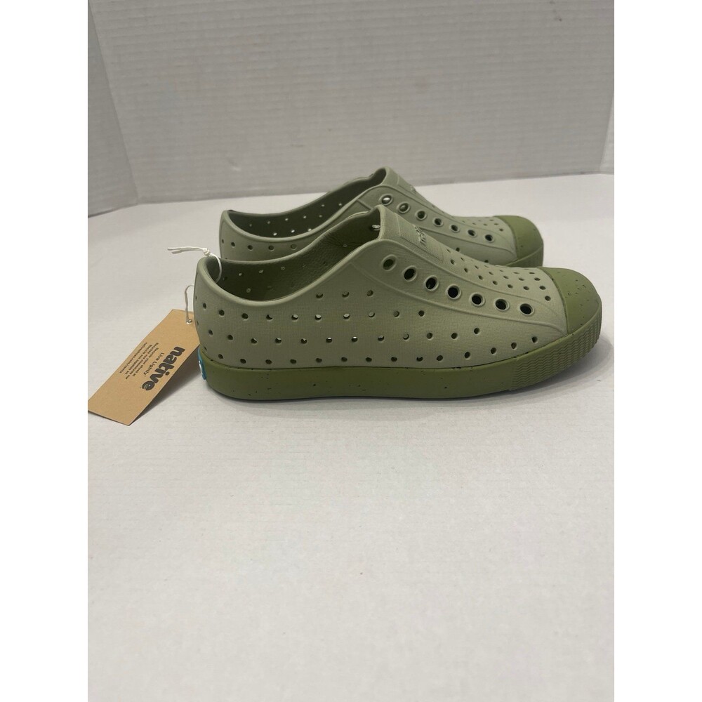 Native Shoes Kids Unisex Jefferson Bloom Size 12 Green New With Tag - Picture 4 of 11